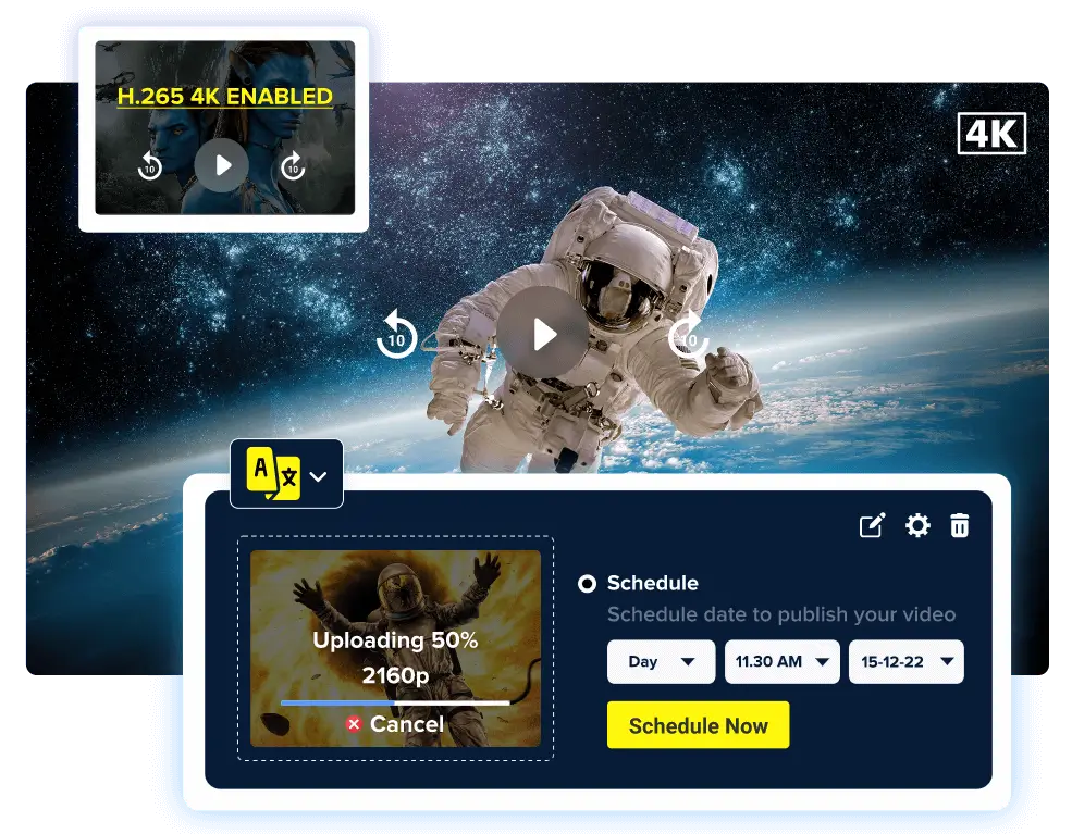 Secure online video subscription platform