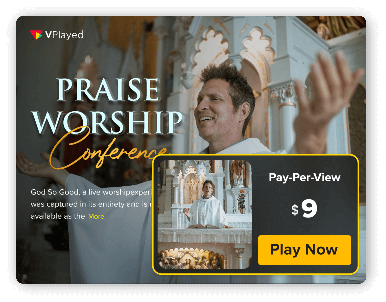 Pay Per View for Relegious streaming