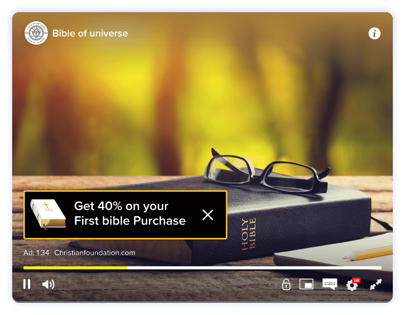 Sponsorships for Relegious streaming
