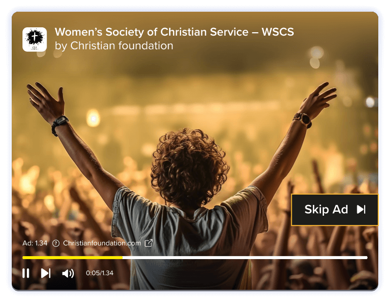 Advertising for Relegious streaming