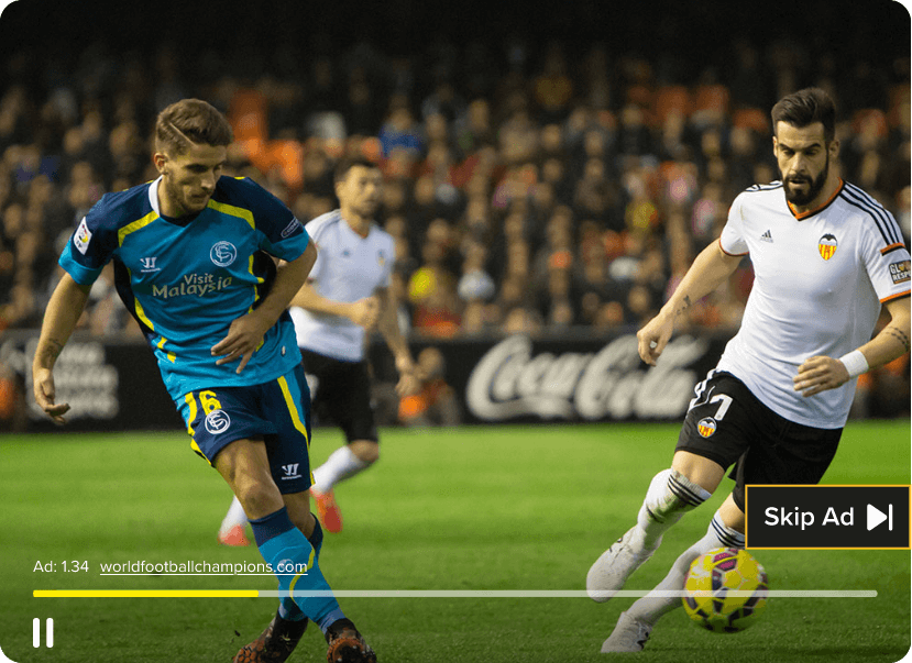 Advertising for sports streaming