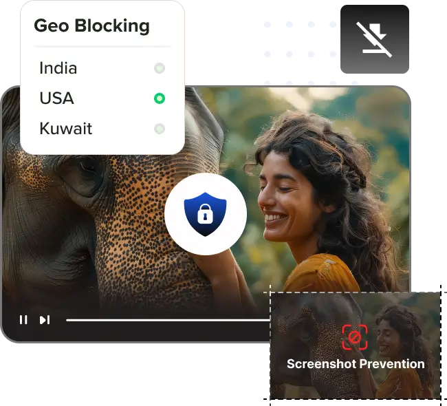 Video on demand security features