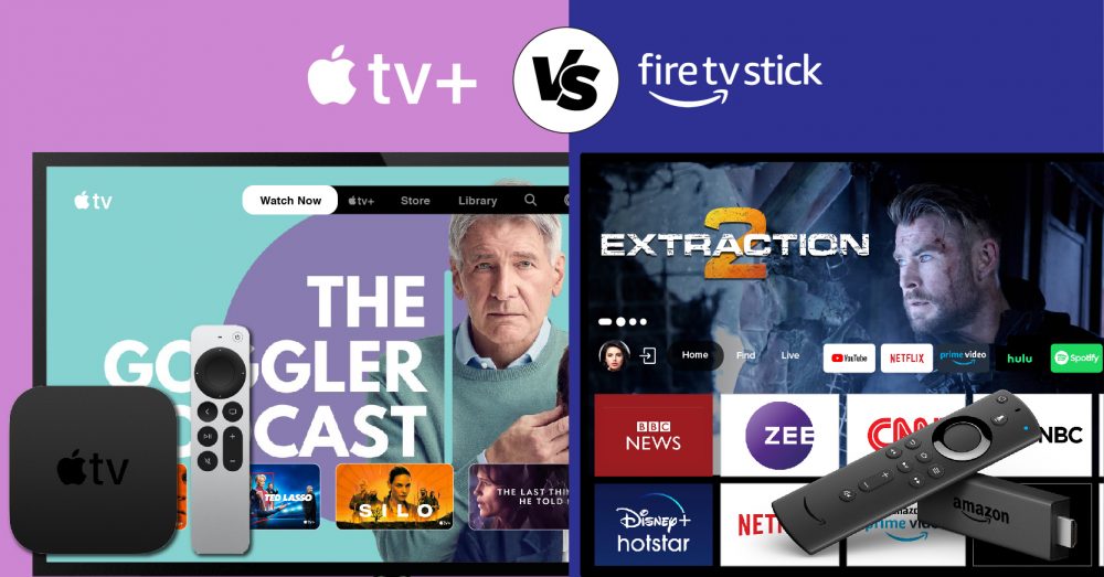 difference between fire stick and apple tv