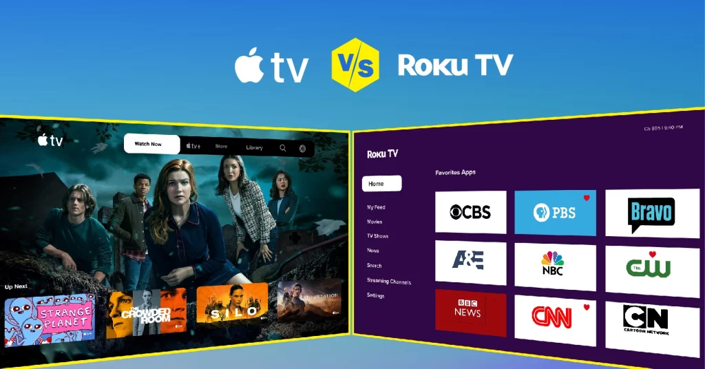 difference between apple tv and roku