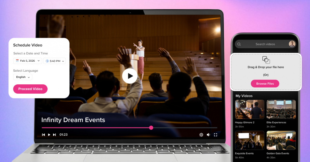 This image contains the benefits of an Enterprise Video Content Management