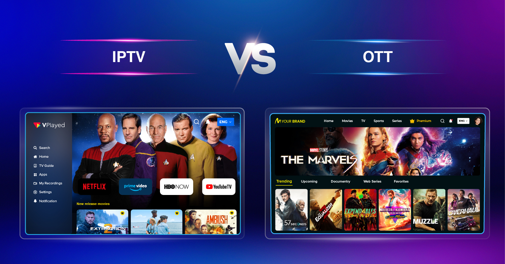 difference between OTT vs IPTV