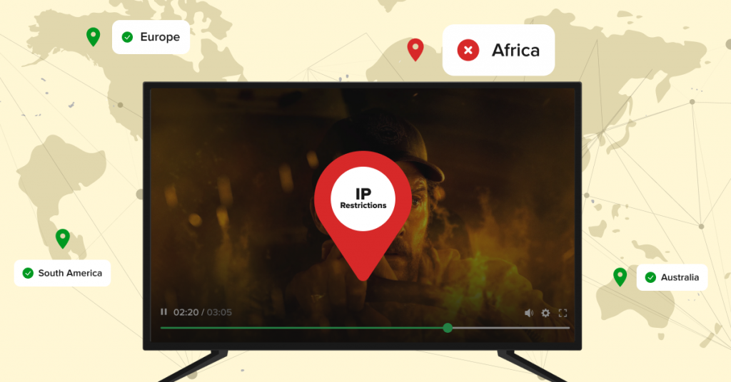 Geographical secure video streaming methods