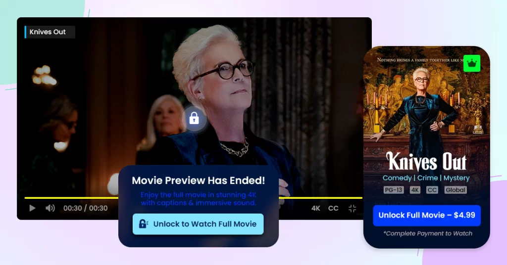 create your own pay per view website