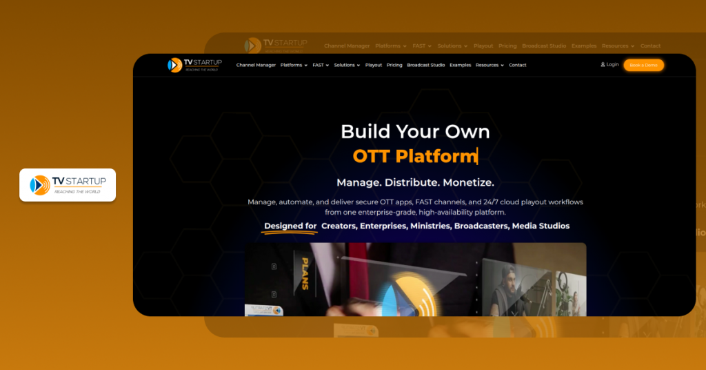 TV Startup - Video Monetization Platform